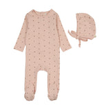 Bitsy floral footie set-pale pink