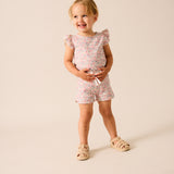 Flutter Printed Toddler Set-Liberty Bouquet