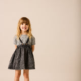 Classic Printed Tee SS-Black Mini Floral