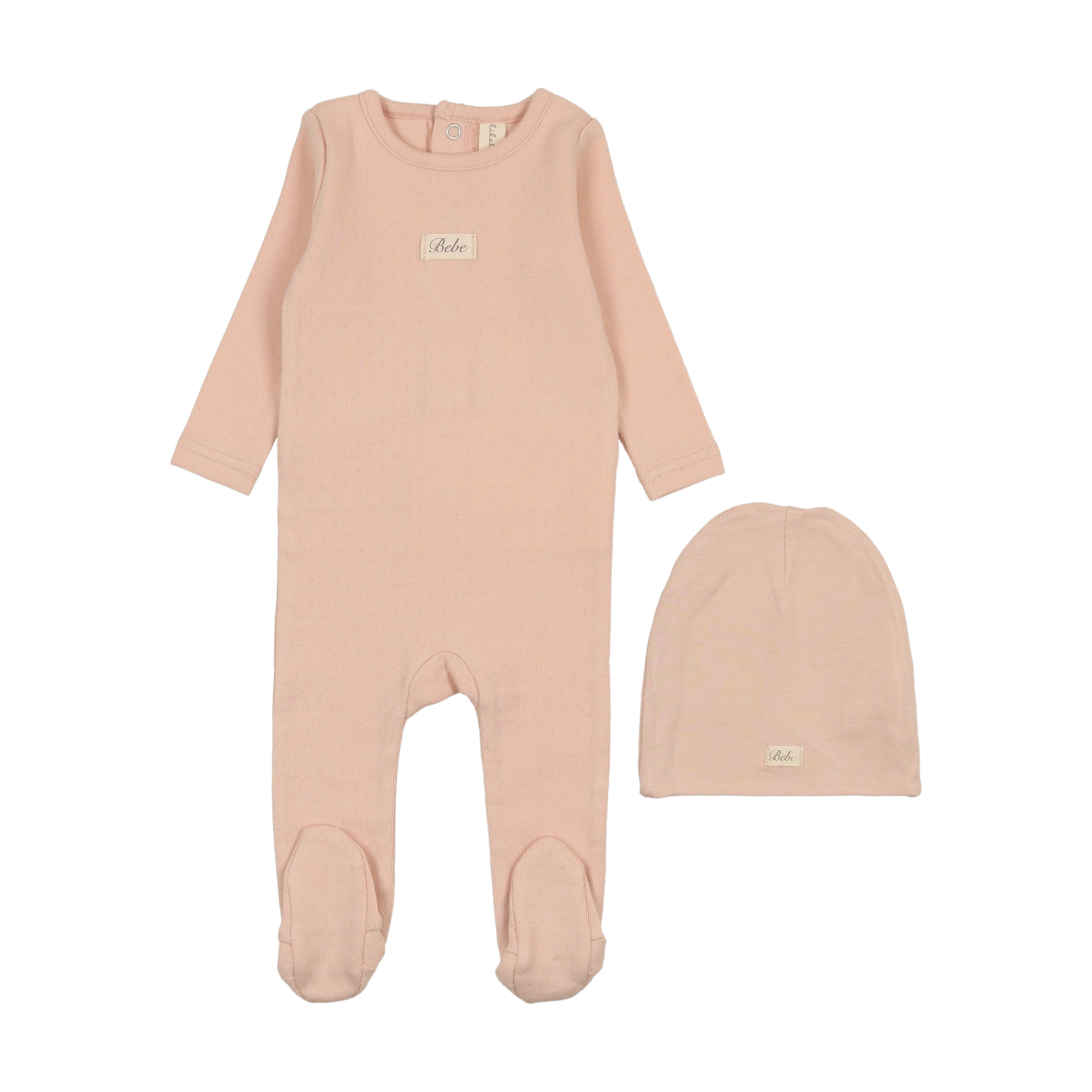 Pointelle Bebe Footie Set