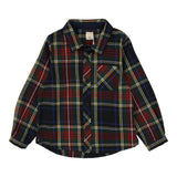 Plaid Boys Shirt-Navy Plaid