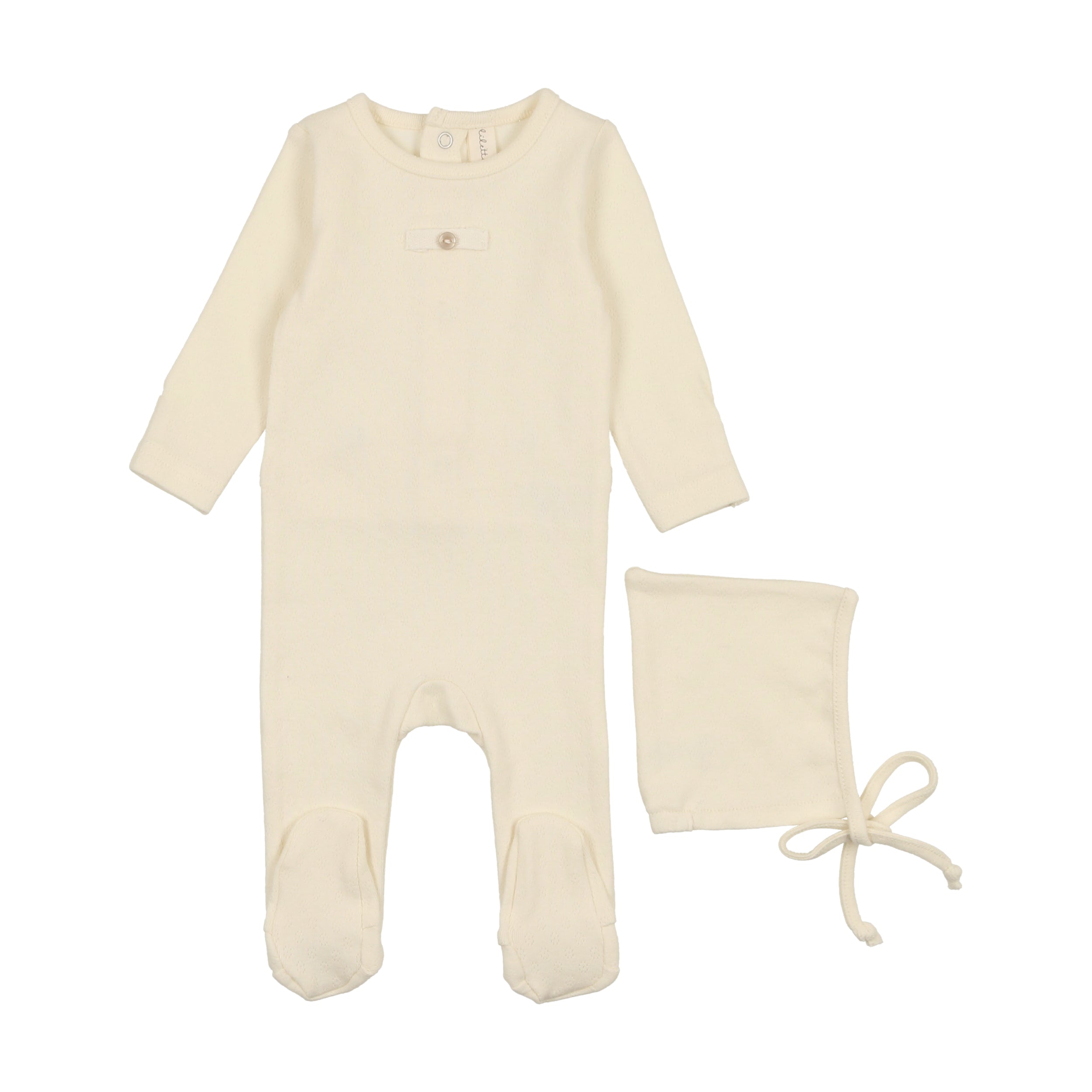 Pointelle Circle Footie Set