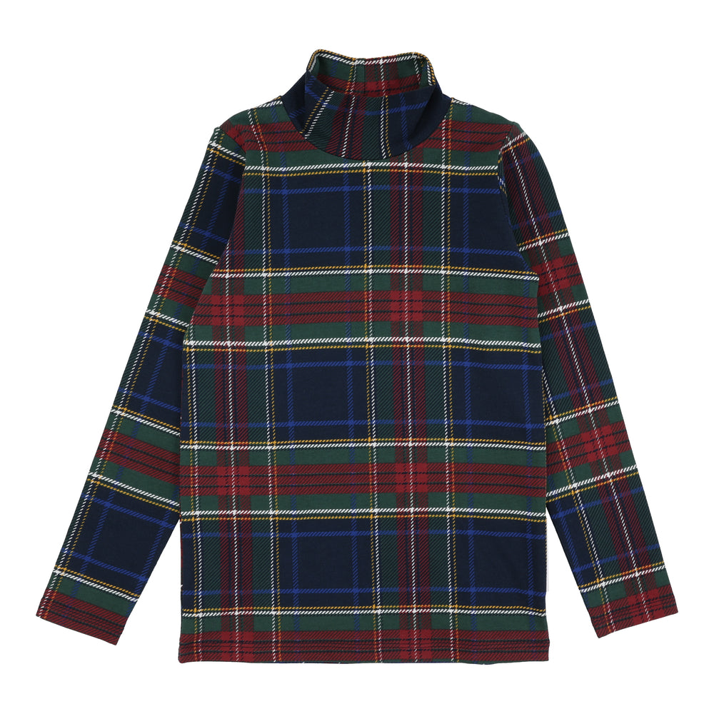 Plaid Mockneck-Plaid