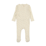 Printed Pointelle Wrap Footie