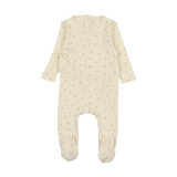 Printed Pointelle Wrap Footie