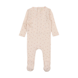 Printed Pointelle Wrap Footie