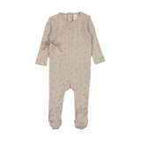 Printed Pointelle Wrap Footie