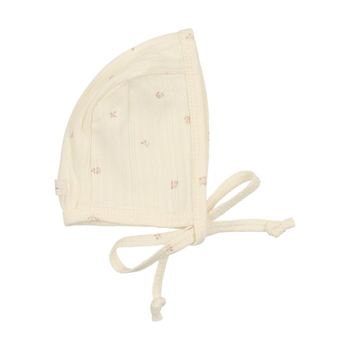 Pointelle Printed Bonnet