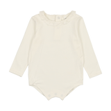 Ruffle Onesie - Cream