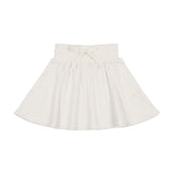 Basic Ribbed Skirt - White
