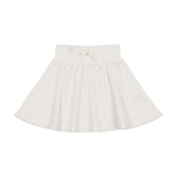 Basic Ribbed Skirt - White