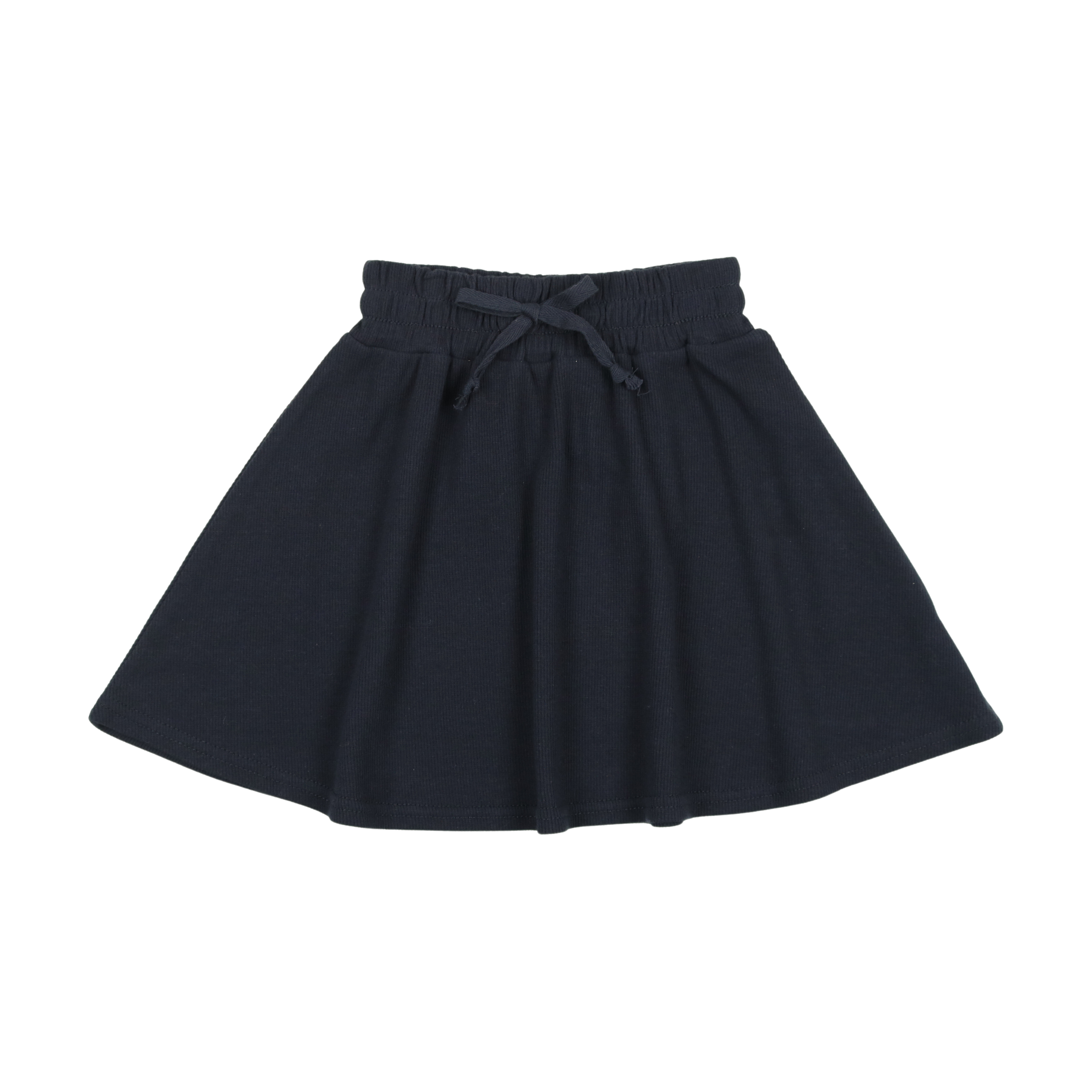 Basic Ribbed Skirt - Navy