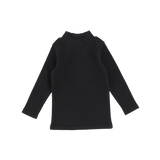 Ribbed Mockneck - Black