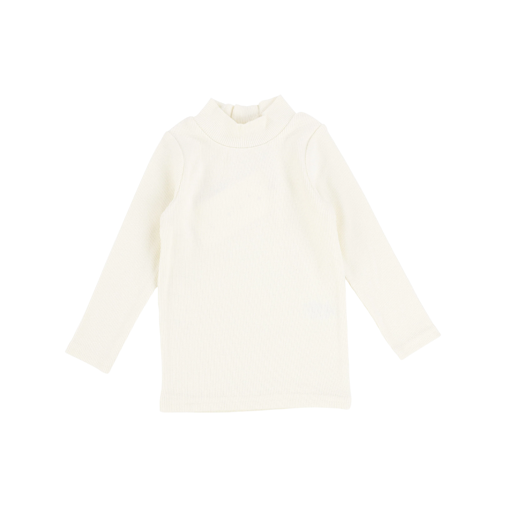Ribbed Mockneck - Cream