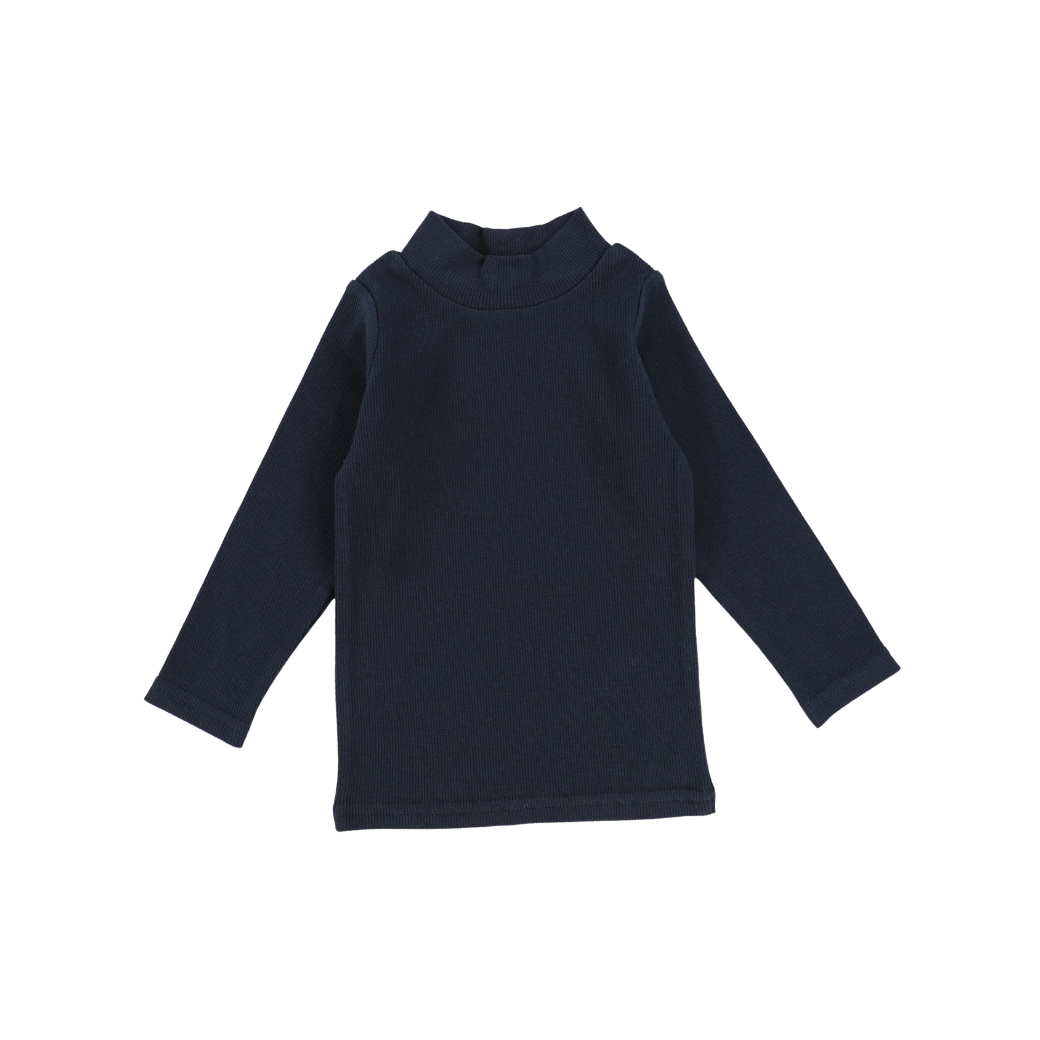 Ribbed Mockneck - Navy