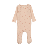 Side Snap Flower Footie