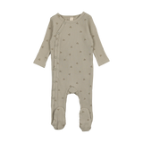 Side Snap Flower Footie