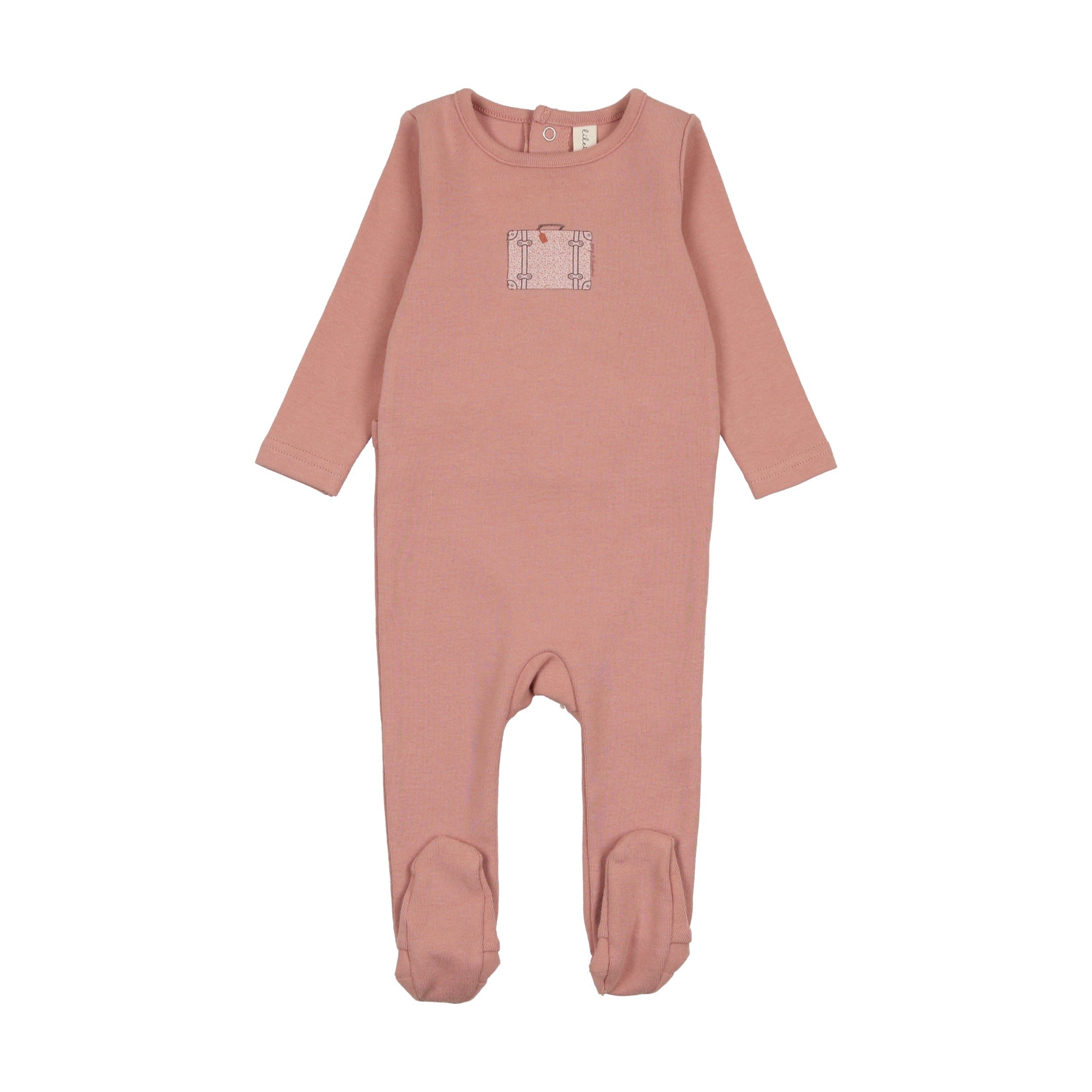 Lilette Suitcase Footie - Slate Lilette Suitcase Footie - Slate