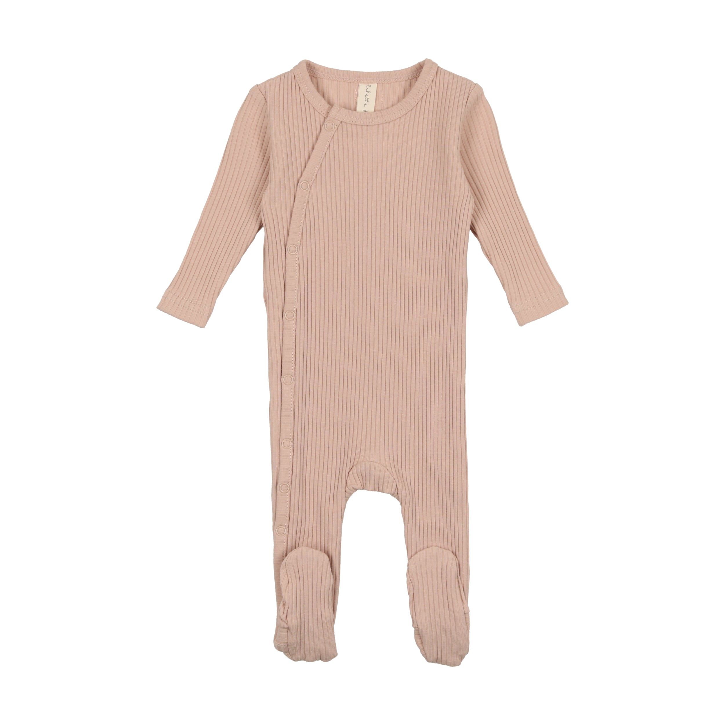 Side Snap Rib Footie -