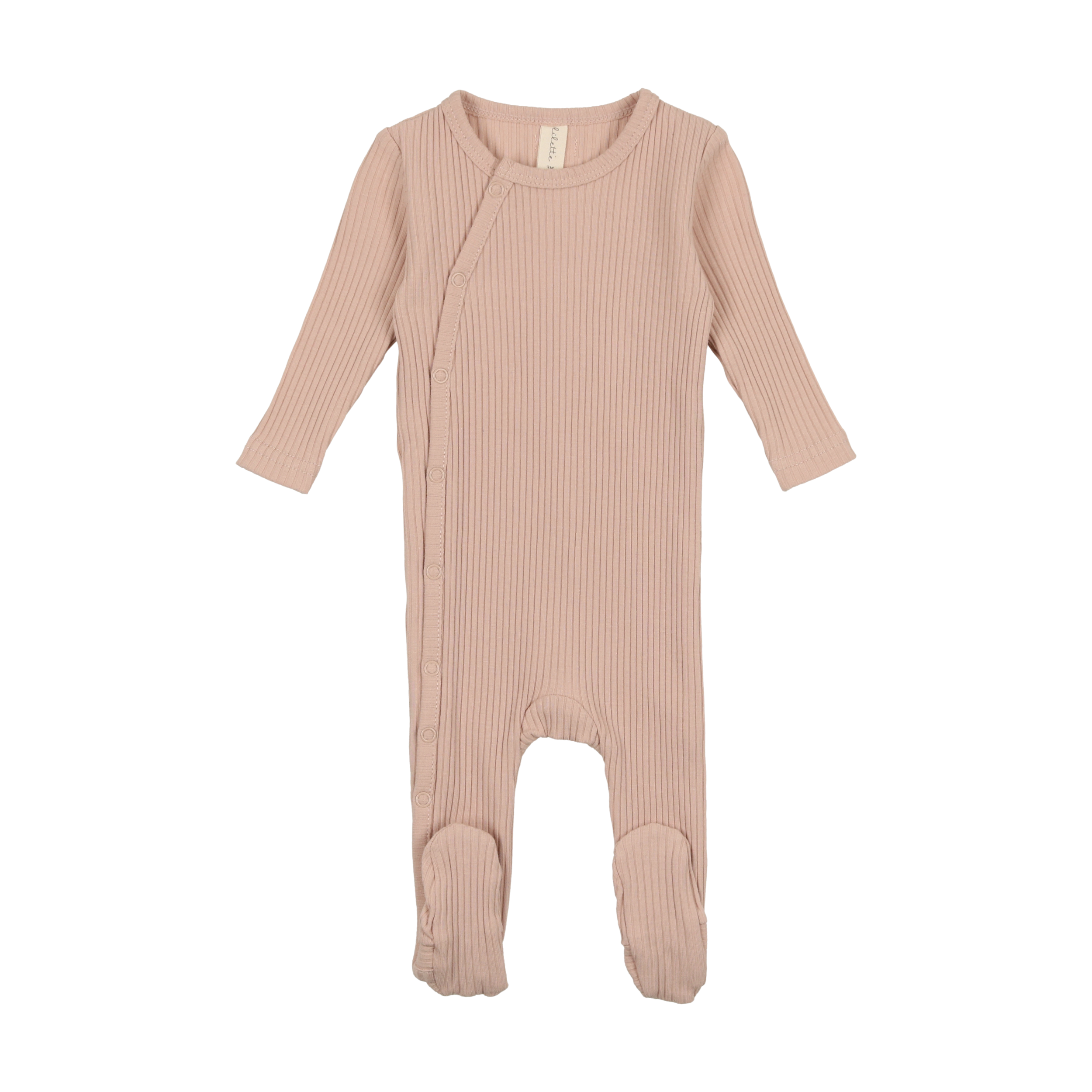 Side Snap Rib Footie -