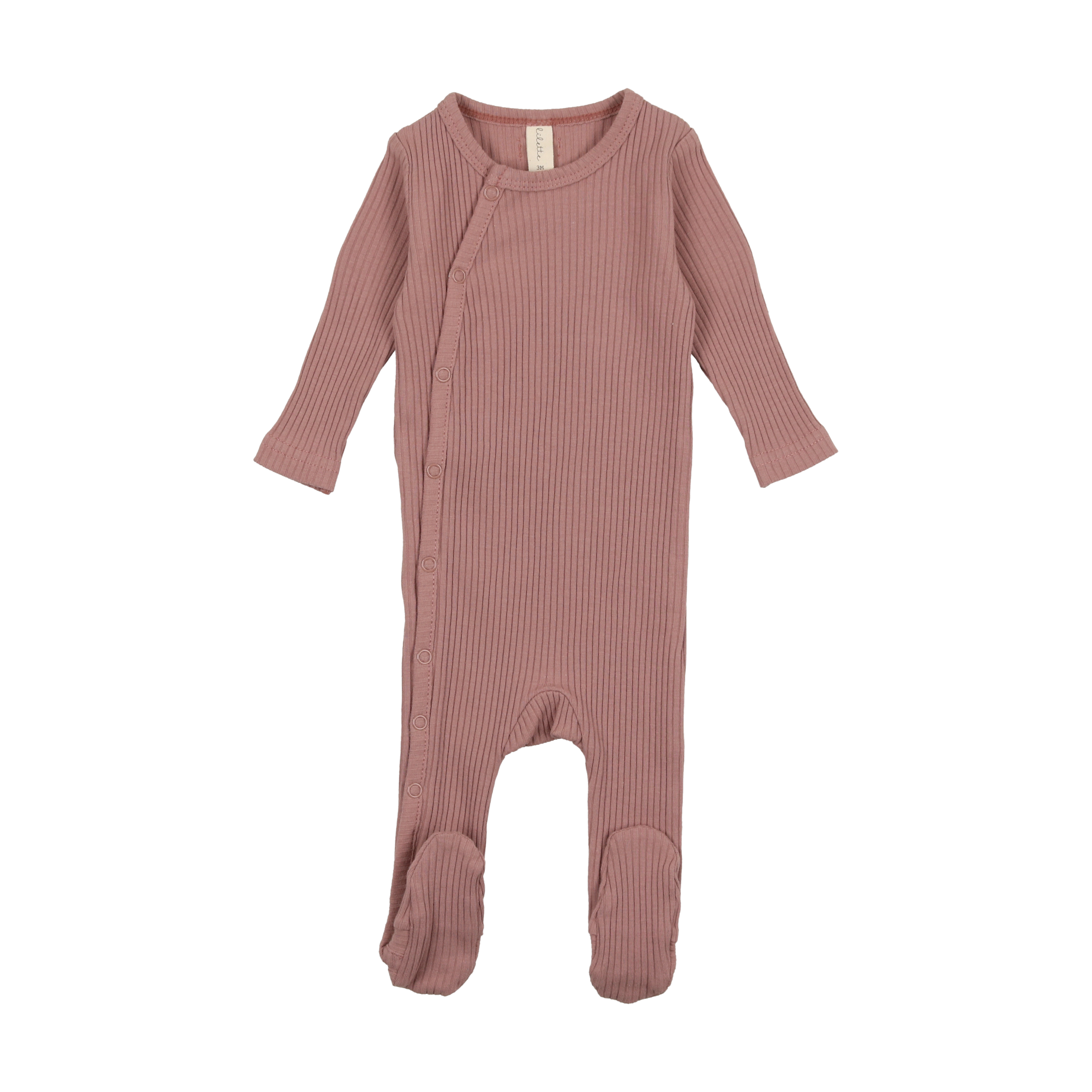 Side Snap Rib Footie -