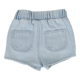 Pull On Shorts - Light Wash