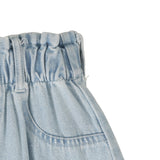 Paperbag Skirt - Light Wash