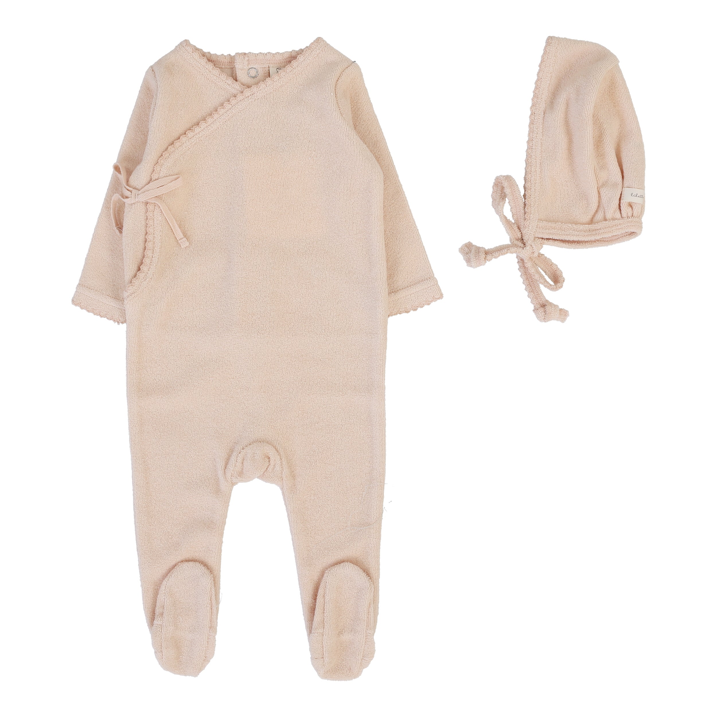 Terry Footie Set-Petal