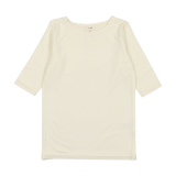 Bamboo Tee Three Quarter Sleeve - Cream