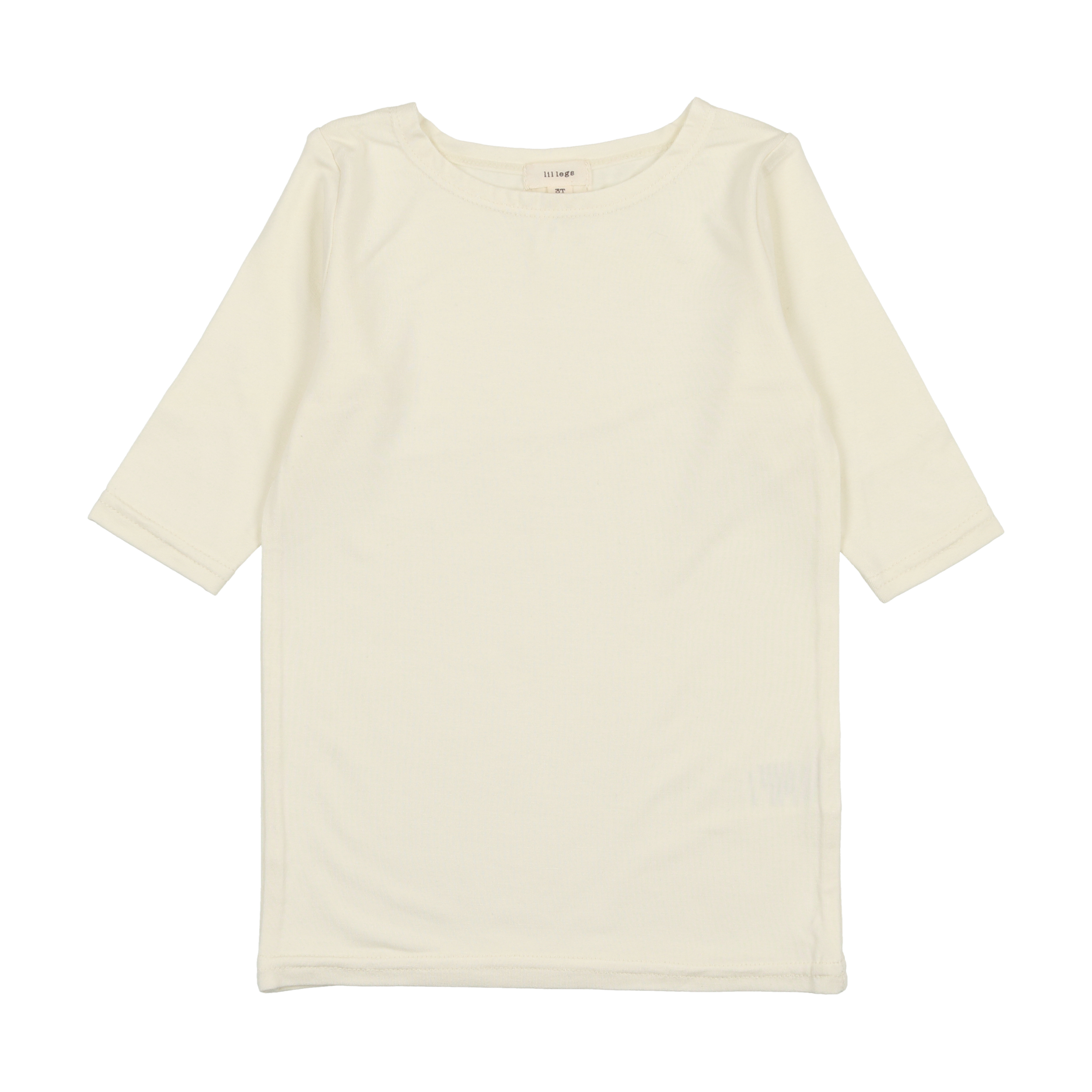 Bamboo Tee Three Quarter Sleeve - Cream