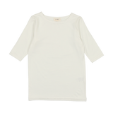 Bamboo Tee Three Quarter Sleeve - Winter White