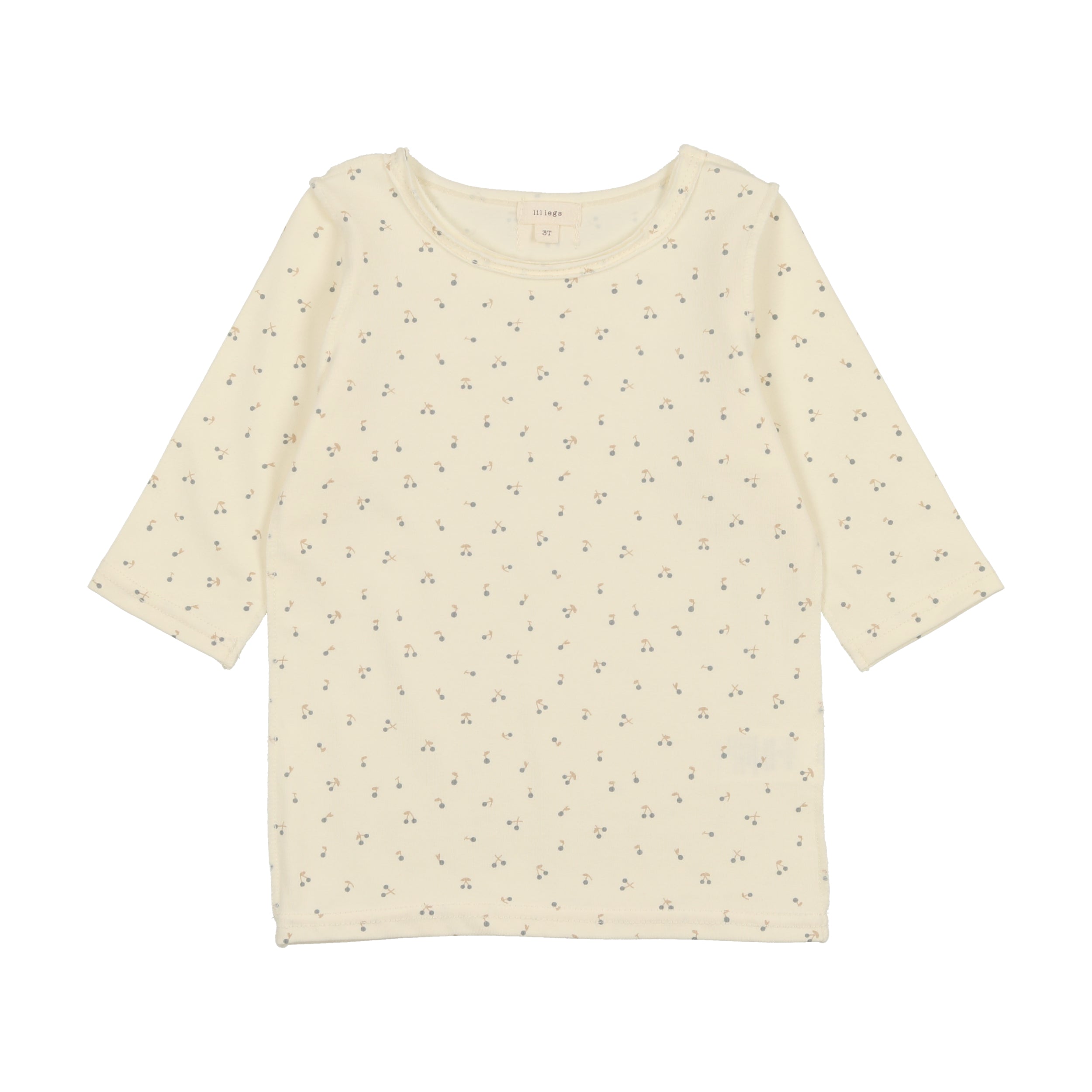 THREE QUARTER SLEEVE CHERRY TEE
