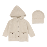 Chunky Knit Jacket + Beanie