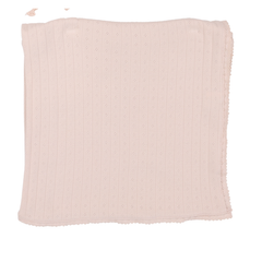 Fine Pointelle Blanket - Petal