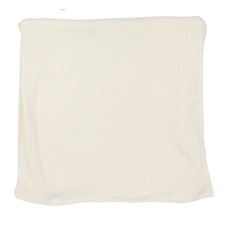 Fine Pointelle Blanket - Cream