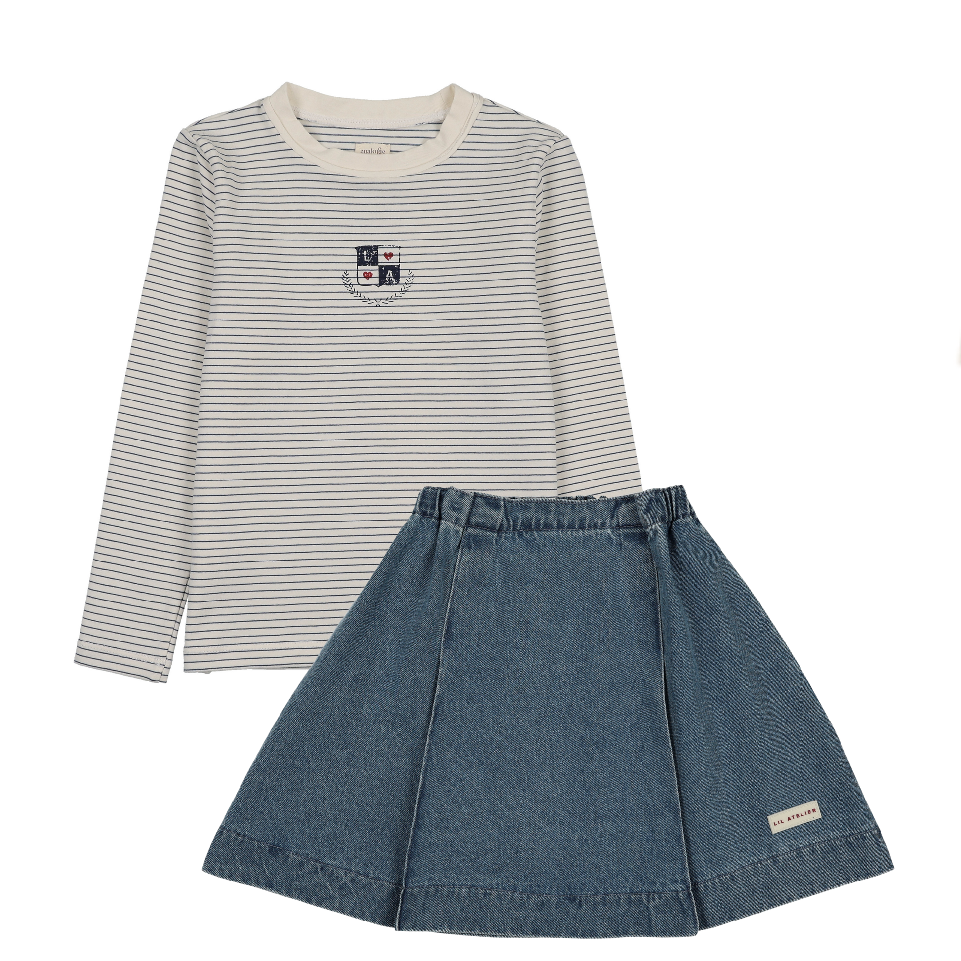 Denim City Skirt Set