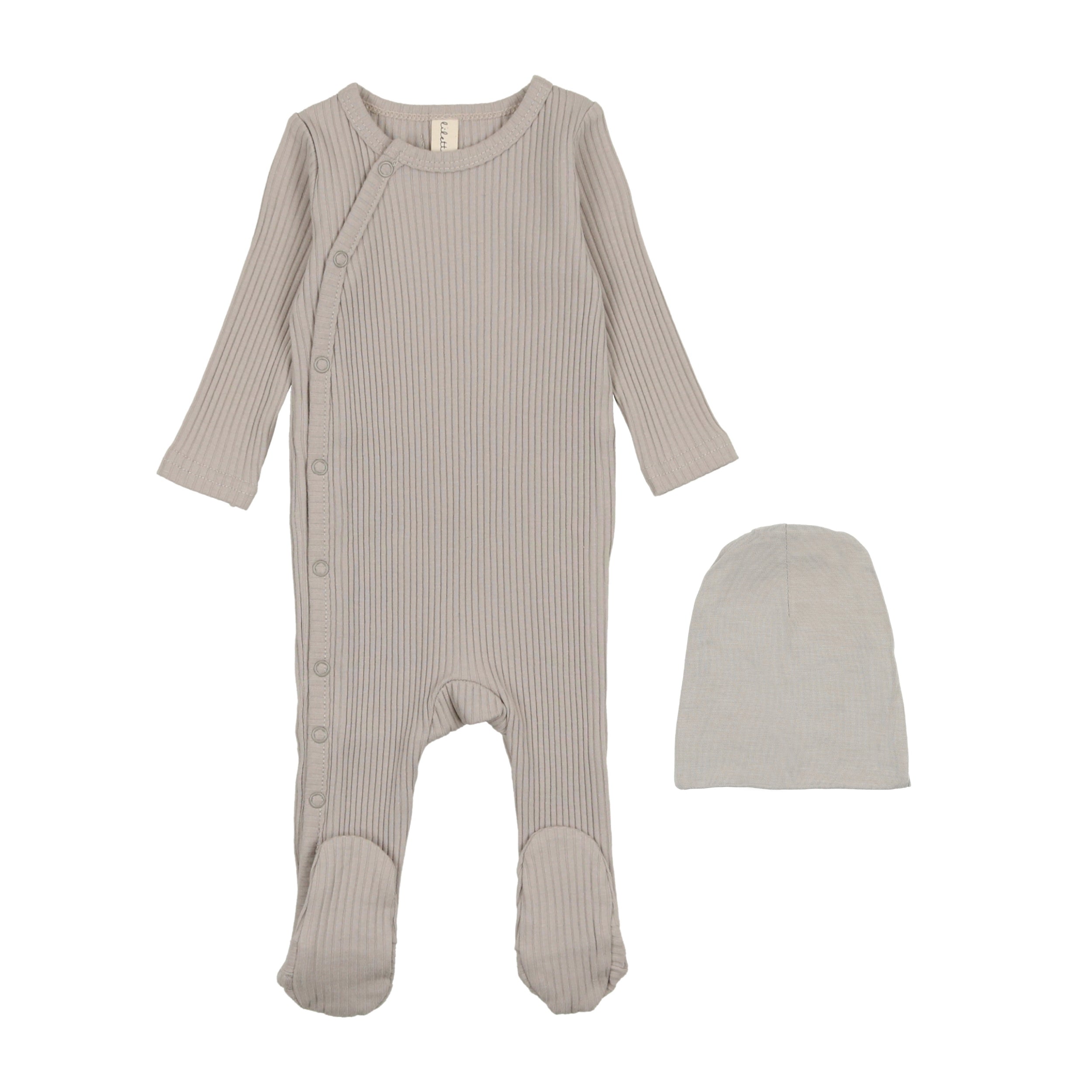 Side Snap Rib Footie Set-