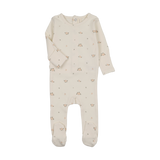 Rosebud Footie-Cream/Pink