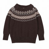 Heirloom Knits Boy's Sweater-Chocolate Brown