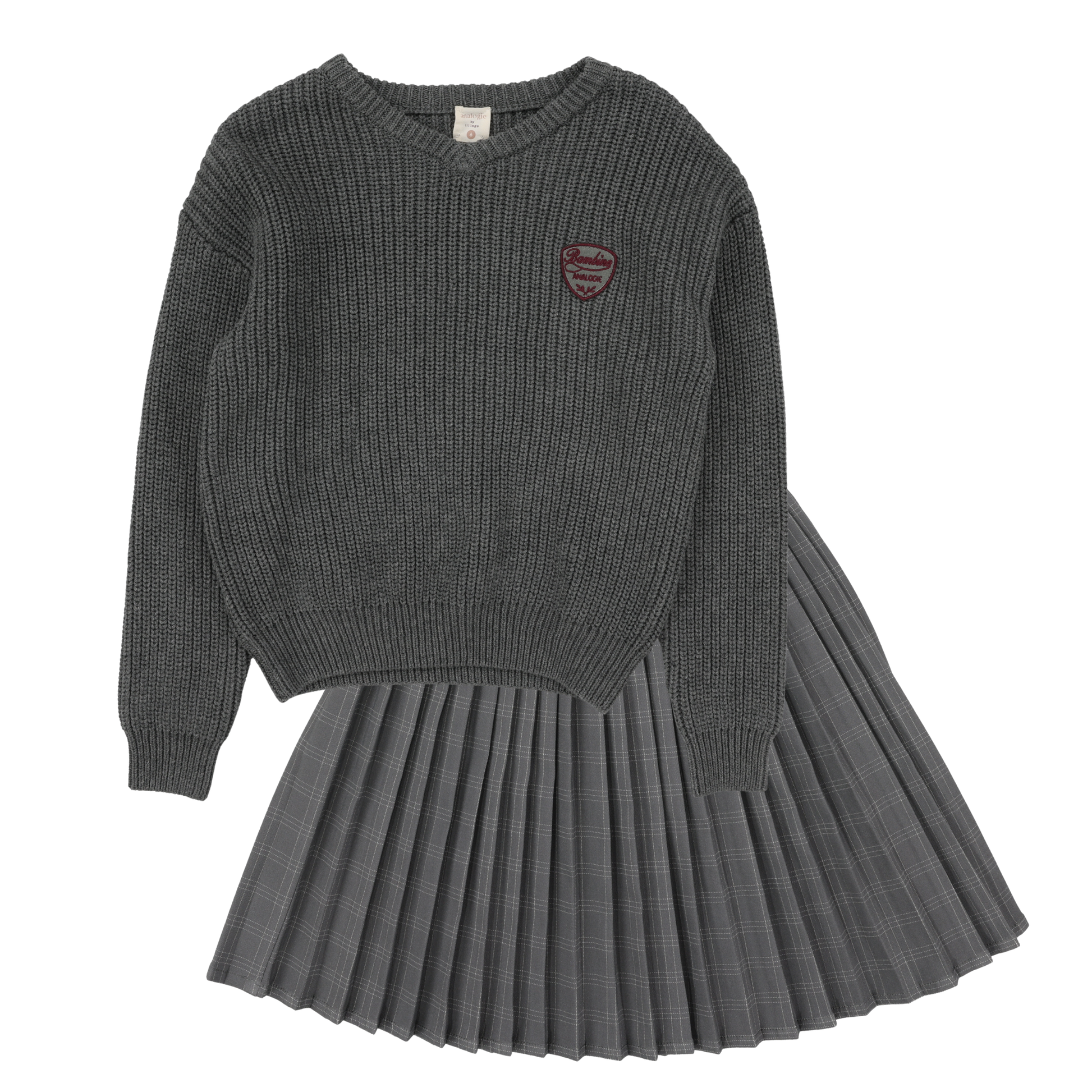 Plaid Skirt Set
