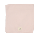 Pointelle Emblem Blanket - Soft Pink