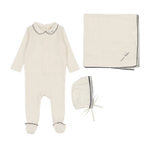 Edged Collar Layette Set
