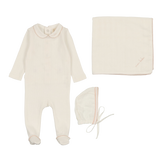 Edged Collar Layette Set