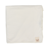 VelourForest Blanket - Winter White/Pink