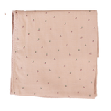 Cherry Print Blanket - Dusty Pink