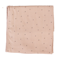 Cherry Print Blanket - Dusty Pink