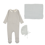 Edged Collar Layette Set