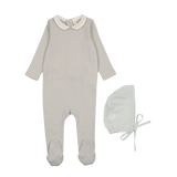 Edged Collar Footie Set