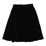 Velour Circle Skirt-Black