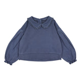 Wash Girls Sweatshirt-Blue Wash